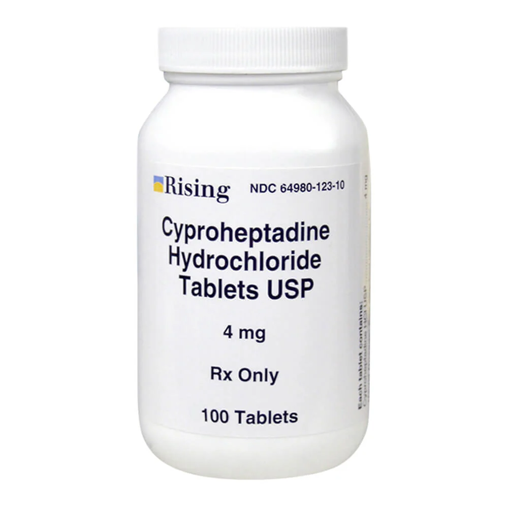 Rx Cyproheptadine, 4mg x 100 tablets - Healthber