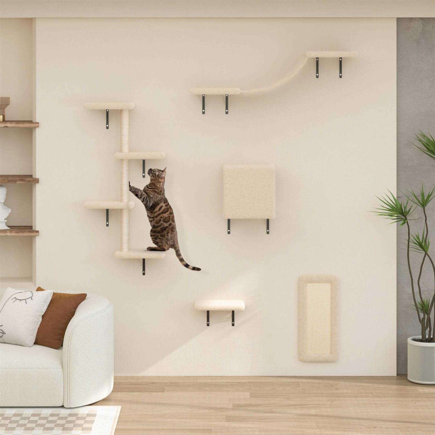 Coziwow Wall Mounted Shelves Set Cat Tree - Healthber