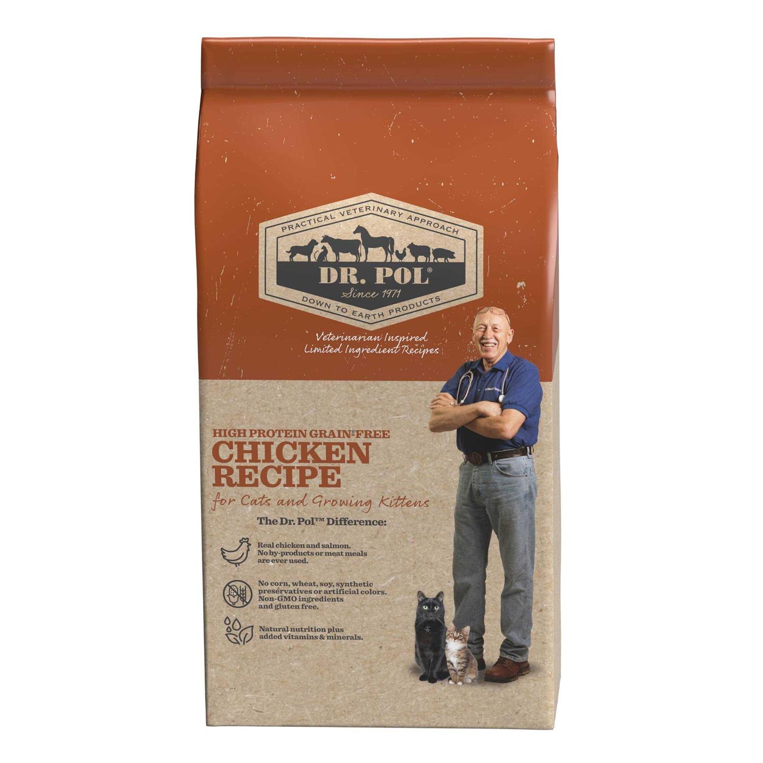 Dr. Pol Grain-Free High Energy Chicken Recipe Cat Food - Healthber