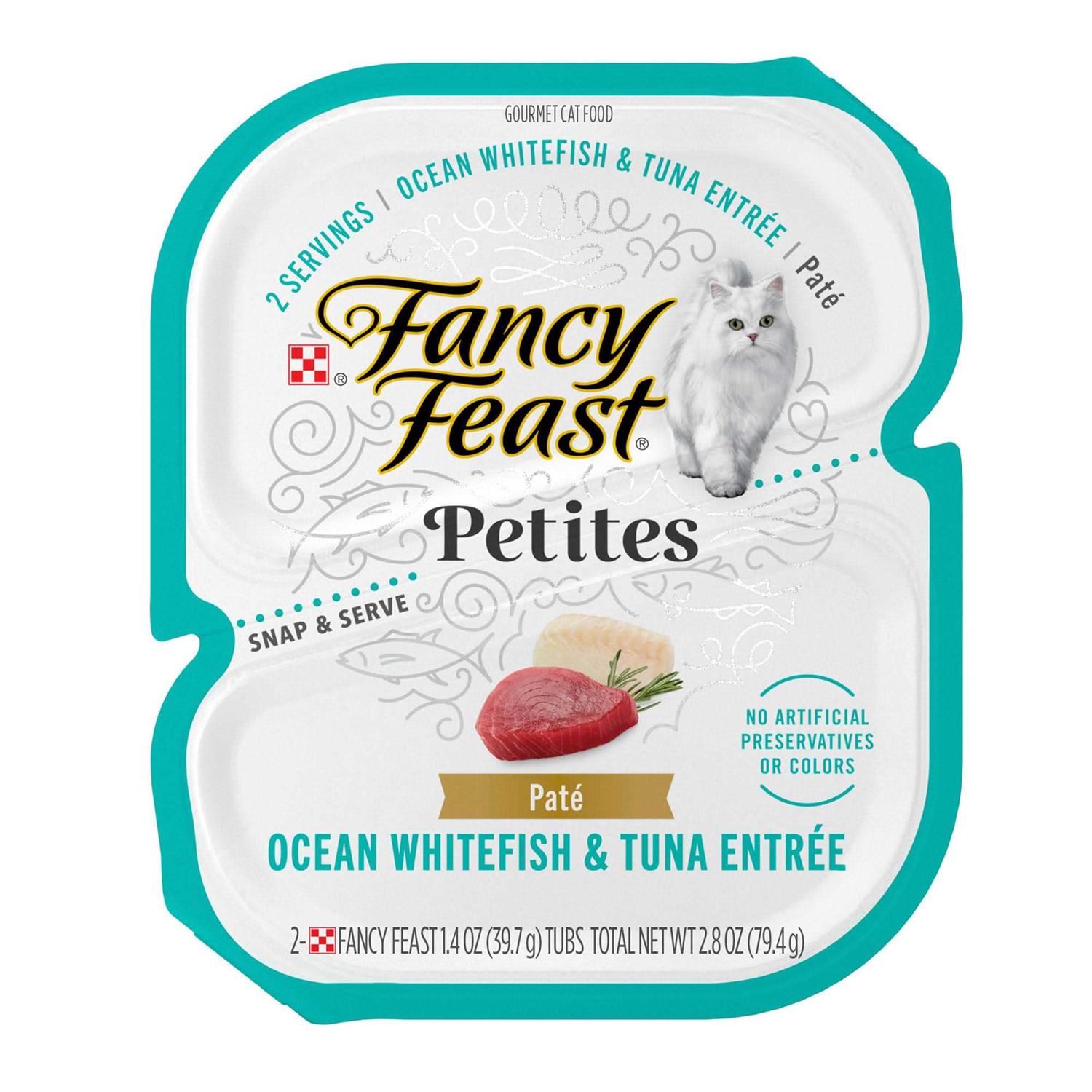 Fancy Feast Petites Ocean Whitefish & Tuna Pate Wet Cat Food - Healthber