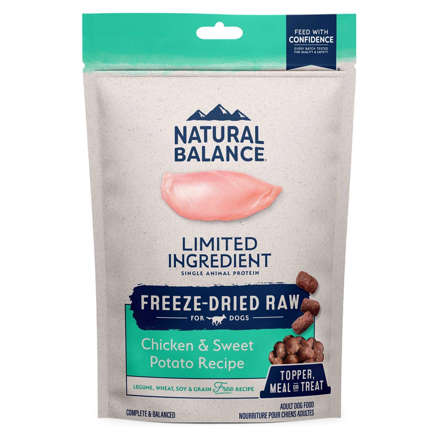 Natural Balance Limited Ingredient Freeze Dried Chicken & Sweet Potato Dog Food - Healthber