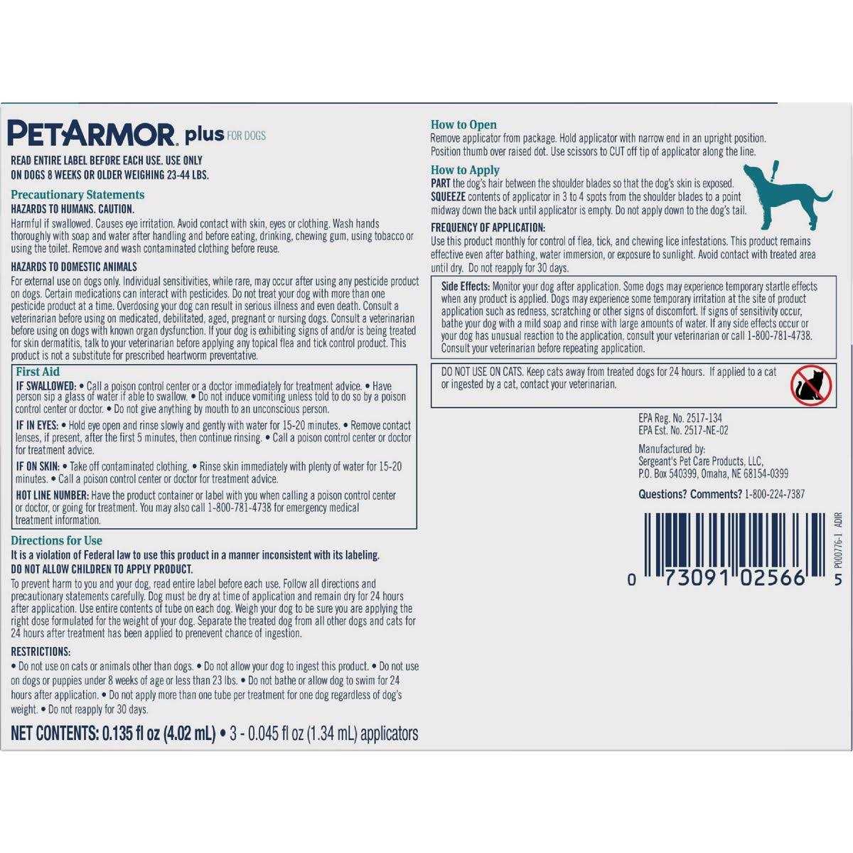 PetArmor Plus Flea Tick Treatment for Dogs - Healthber