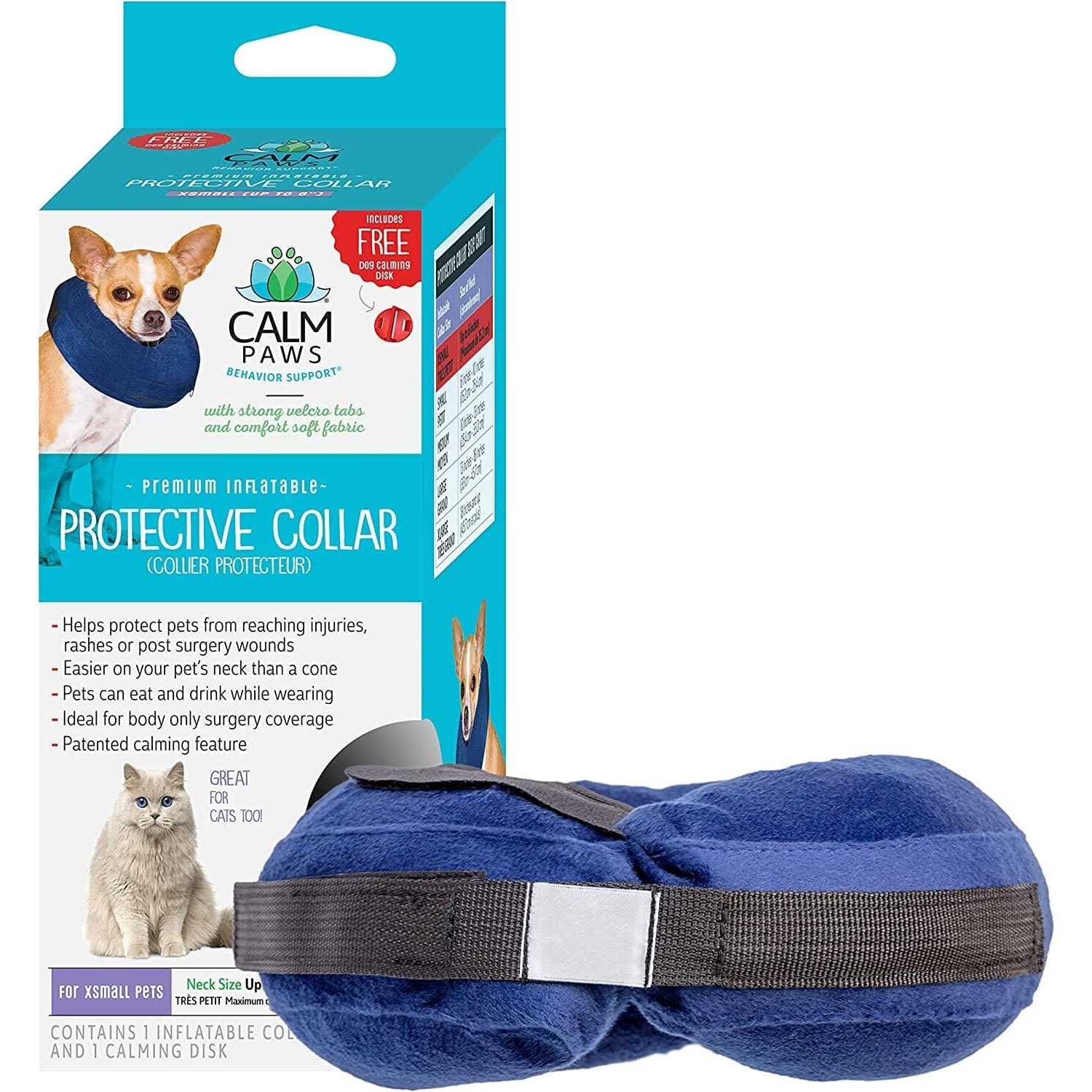 Calm Paws Inflatable Protective Collar - Healthber