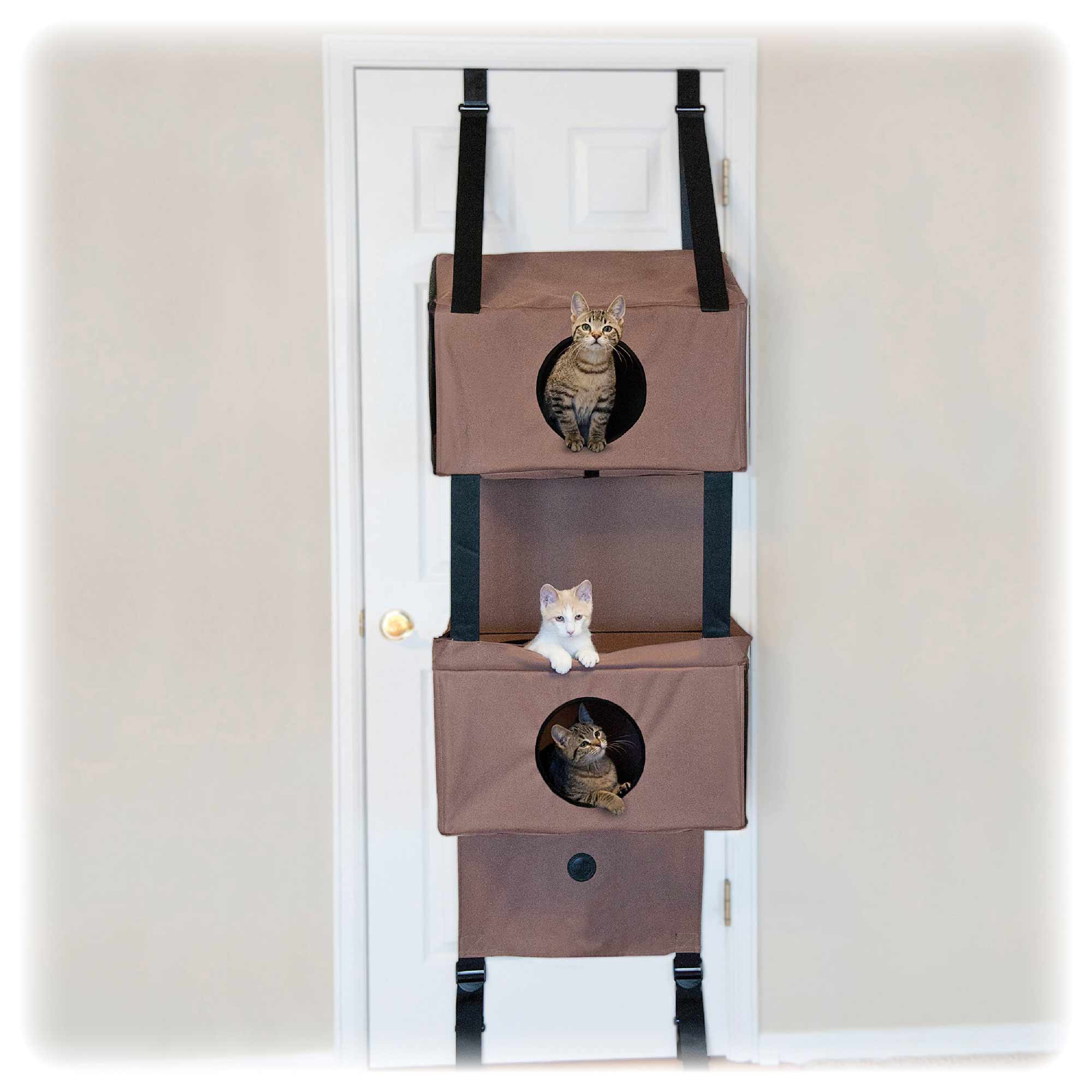 K&H Pet Products Hangin' Feline Funhouse Cat Furniture, Tan, Small, 70