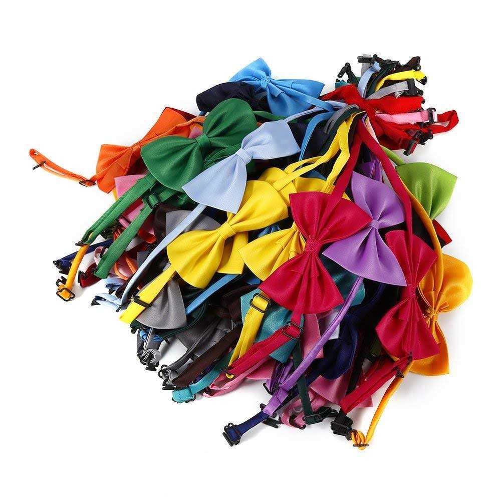 50Pcs Dog Bow Ties with Adjustable Collar - Healthber
