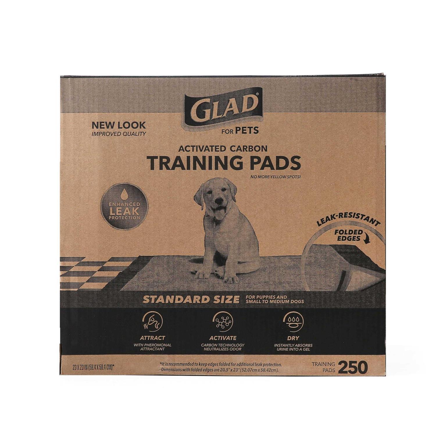 Glad for Pets Black Charcoal Puppy Pads - Healthber
