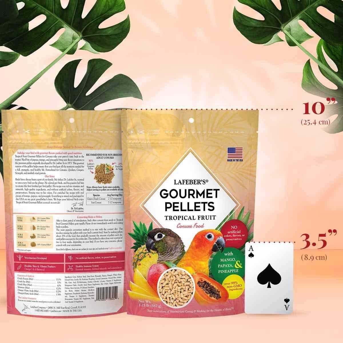 Lafeber Gourmet Pellets Tropical Fruit Bird Food - Healthber