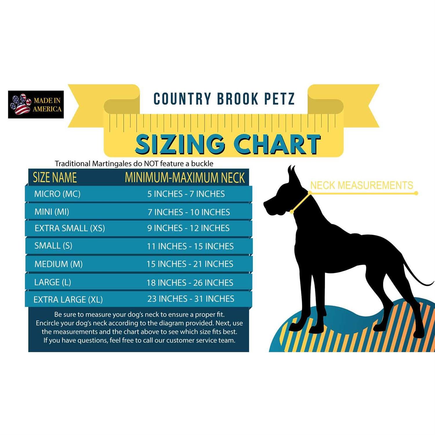 Country Brook Petz Martingale Nylon Dog Collar - Healthber