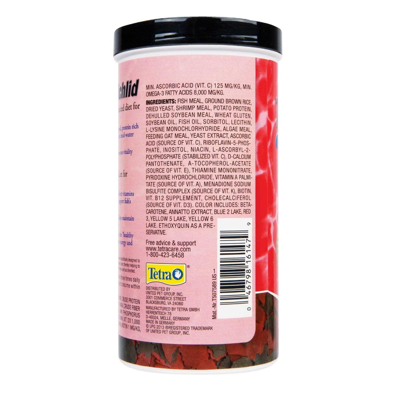 Tetra TetraCichlid Cichlid Fish Food Flakes - Healthber