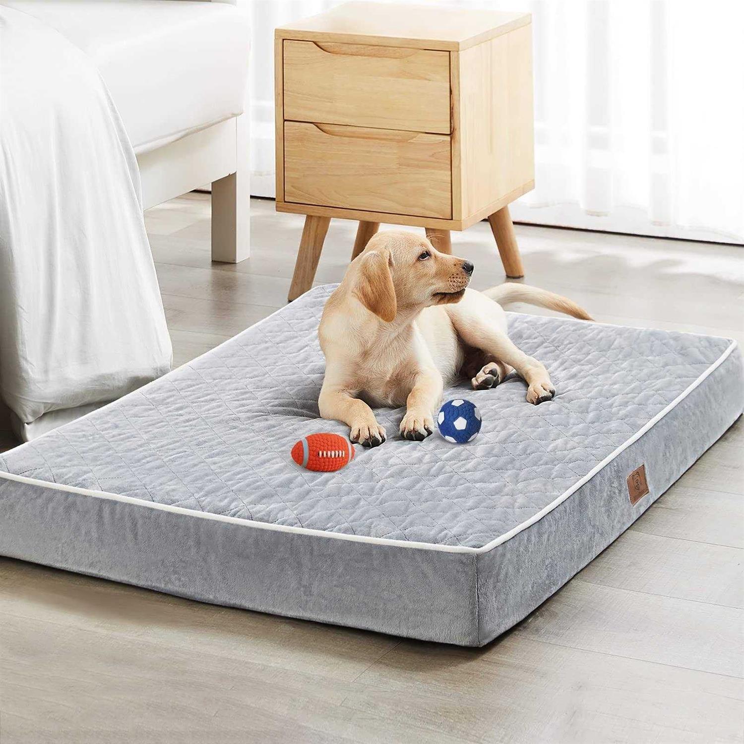 WNPETHOME Orthopedic Dog Beds for Large Dogs Extra Large Waterproof Dog Bed with Removable Washable Cover & Anti-Slip Bottom - Healthber