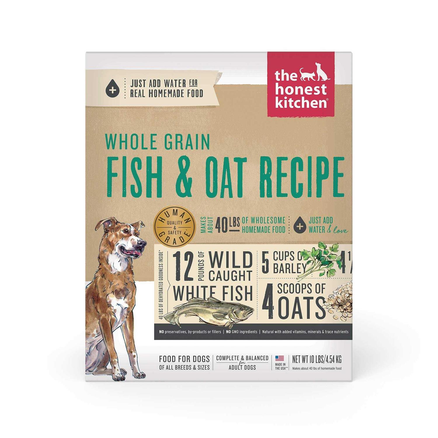 The Honest Kitchen Whole Grain Fish & Oat Dehydrated Dog Food - Healthber