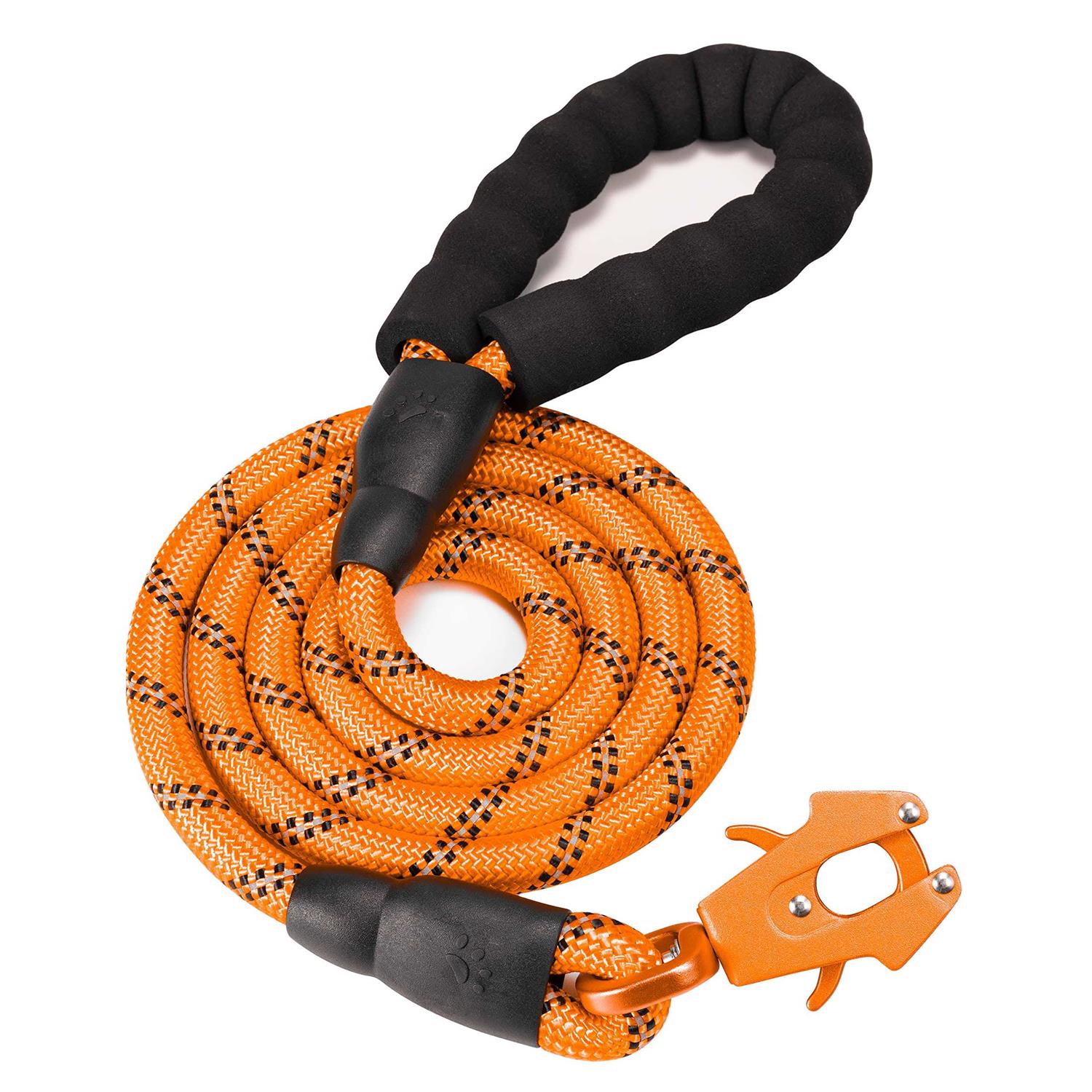 GEIT 2/4/5/6FT Dog Leash Heavy Duty Dog Rope Leash Reflective Nylon Pet Leash with Aluminum Quick Release/Locking Tactical Frog Clip for Small - Healthber