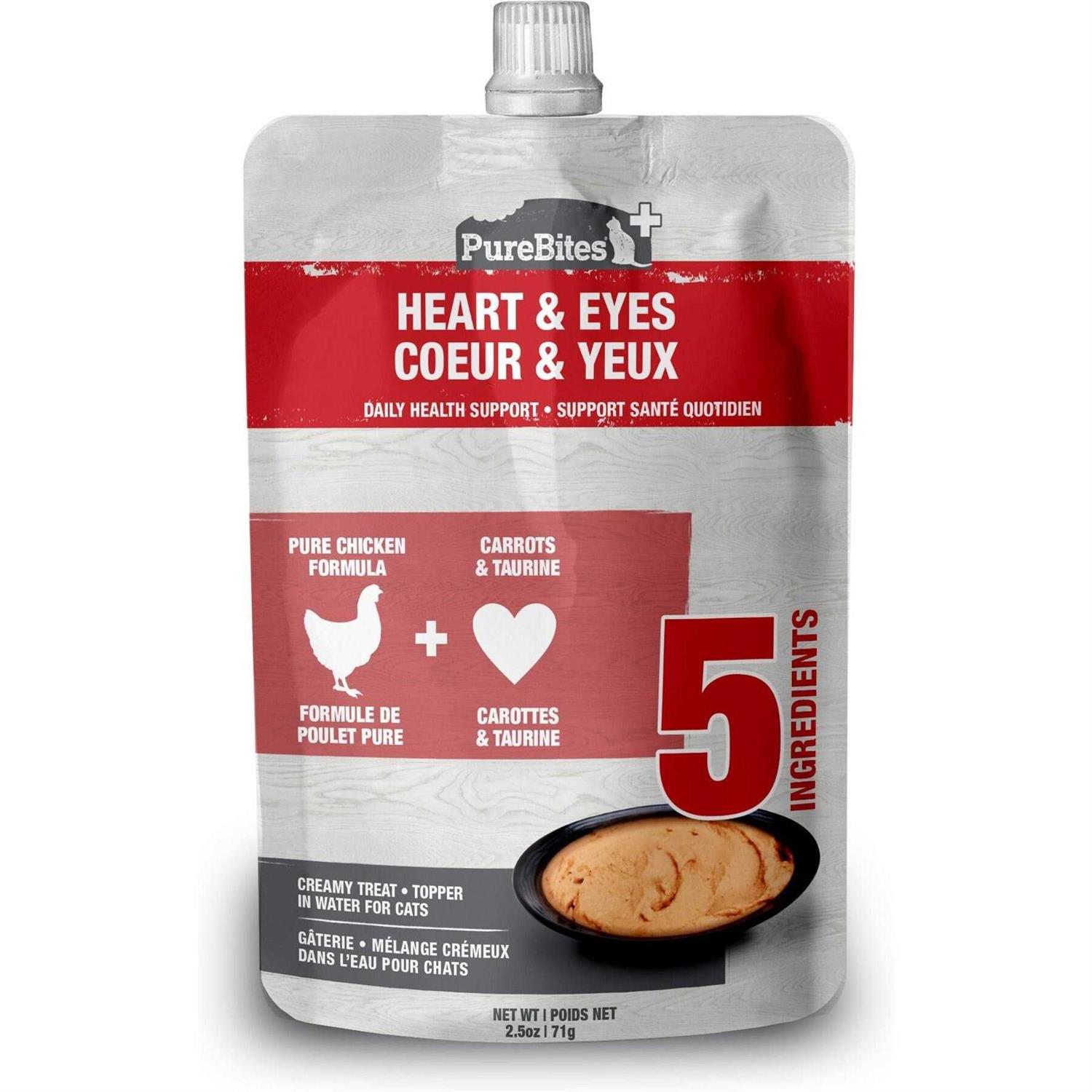 PureBites Plus Squeezables Treat Topper Heart & Eyes - Healthber