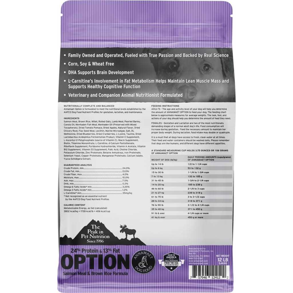 Annamaet 24% Option Dry Dog Food - Healthber