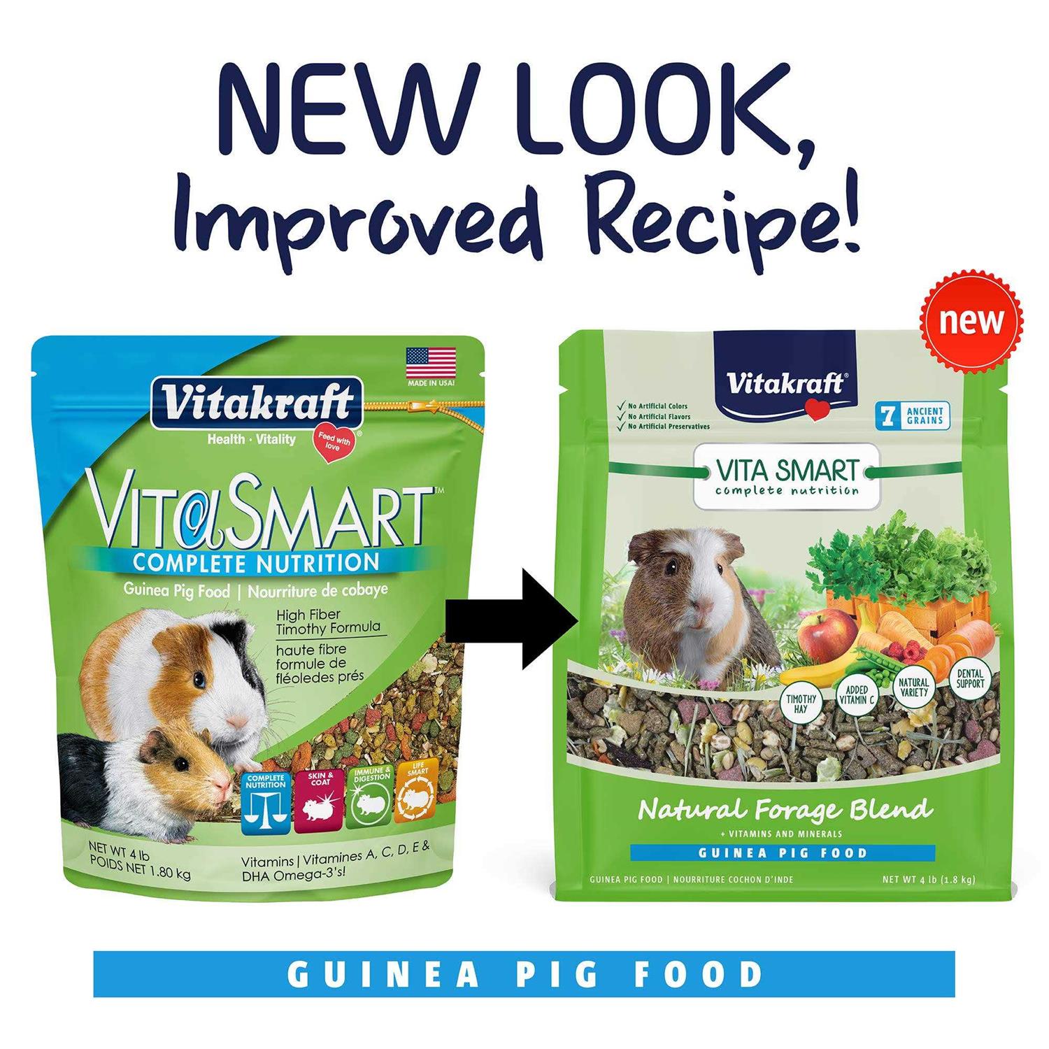 Vitakraft Vita Smart Blend Guinea Pig Food - Healthber