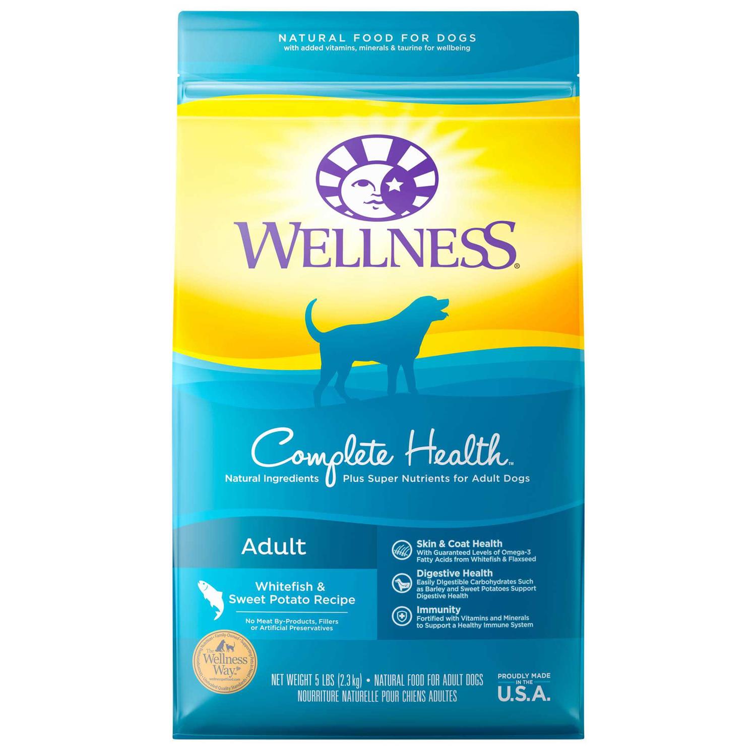 Wellness Complete Health Whitefish & Sweet Potato Dry Dog Food - Healthber