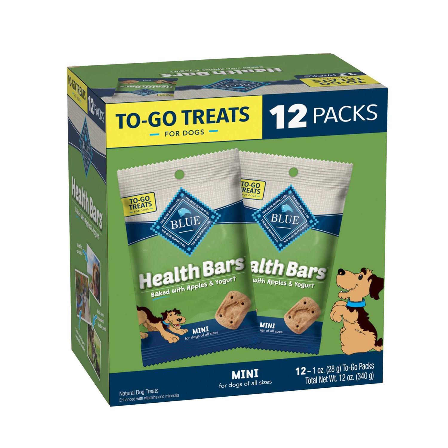 Blue Buffalo Health Bars Mini Natural Crunchy Dog Treats - Healthber