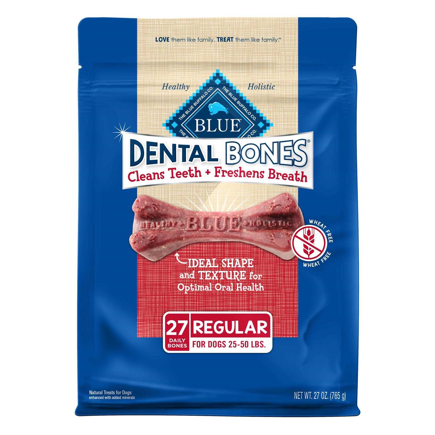Blue Buffalo Dental Bones Dog Treats - Healthber