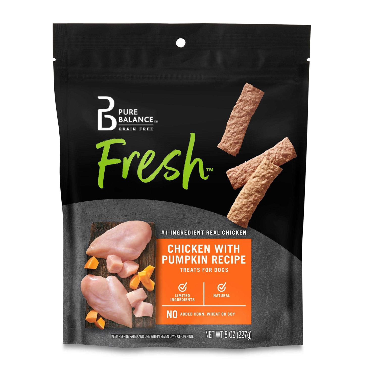 Pure Balance Fresh Chicken & Pumpkin Recipe Natural Chews for Dogs - Healthber