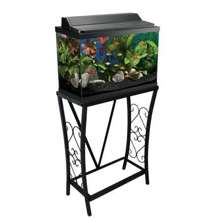 Aquatic Fundamentals 10 Gallon Metal Aquarium Stand - Healthber