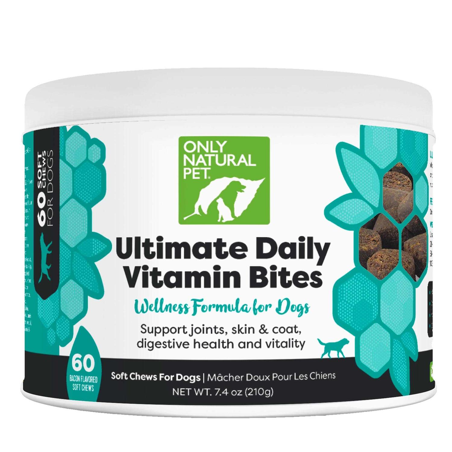 Only Natural Pet Ultimate Daily Vitamin Bites Dog 60 Chews - Healthber