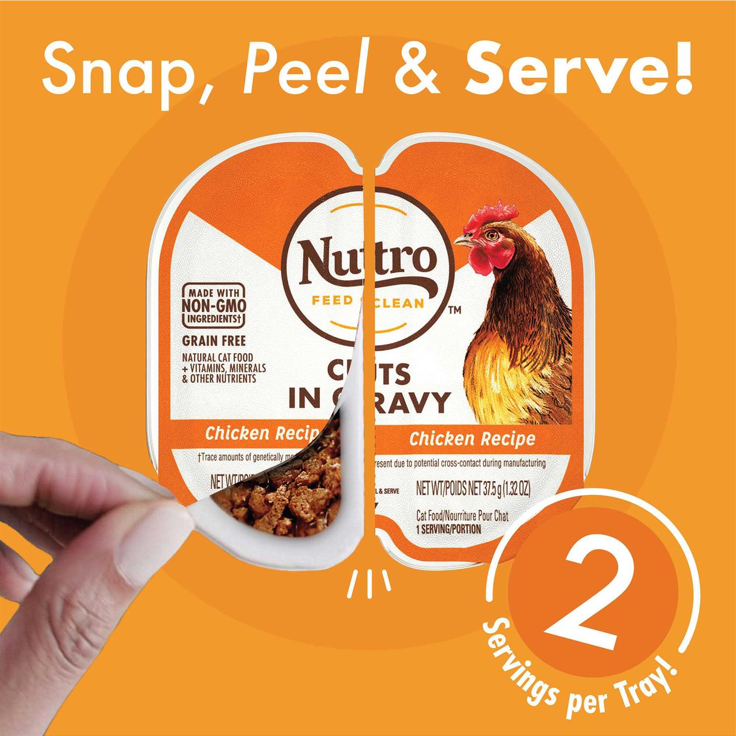 Nutro Perfect Portions Grain Free Chicken, Salmon & Tuna and Chicken & Liver Wet Cat Food Pate Variety Pack - Healthber