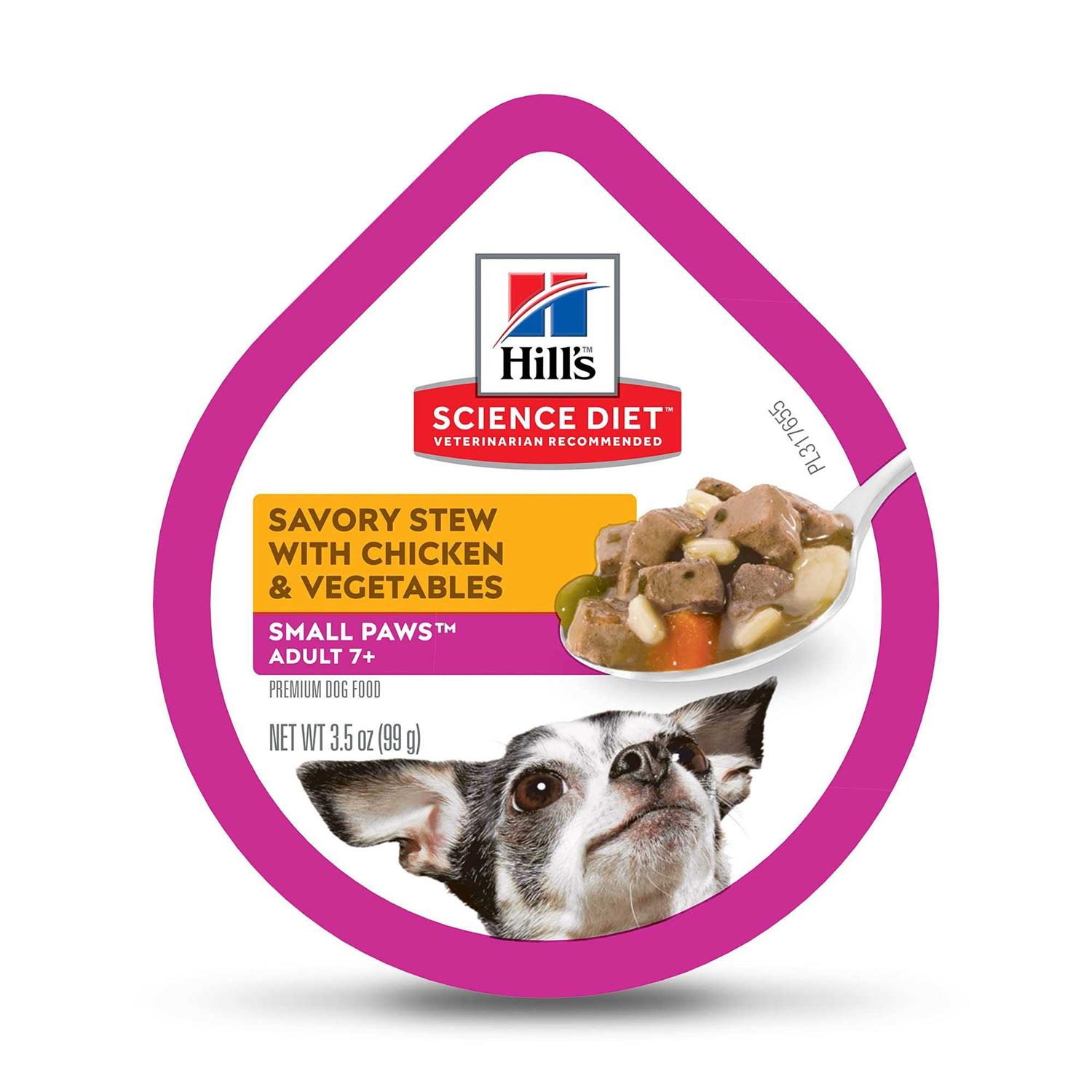 Hill’s Science Diet Adult 7+ Small Breed Savory Chicken Stew Dog Food - Healthber