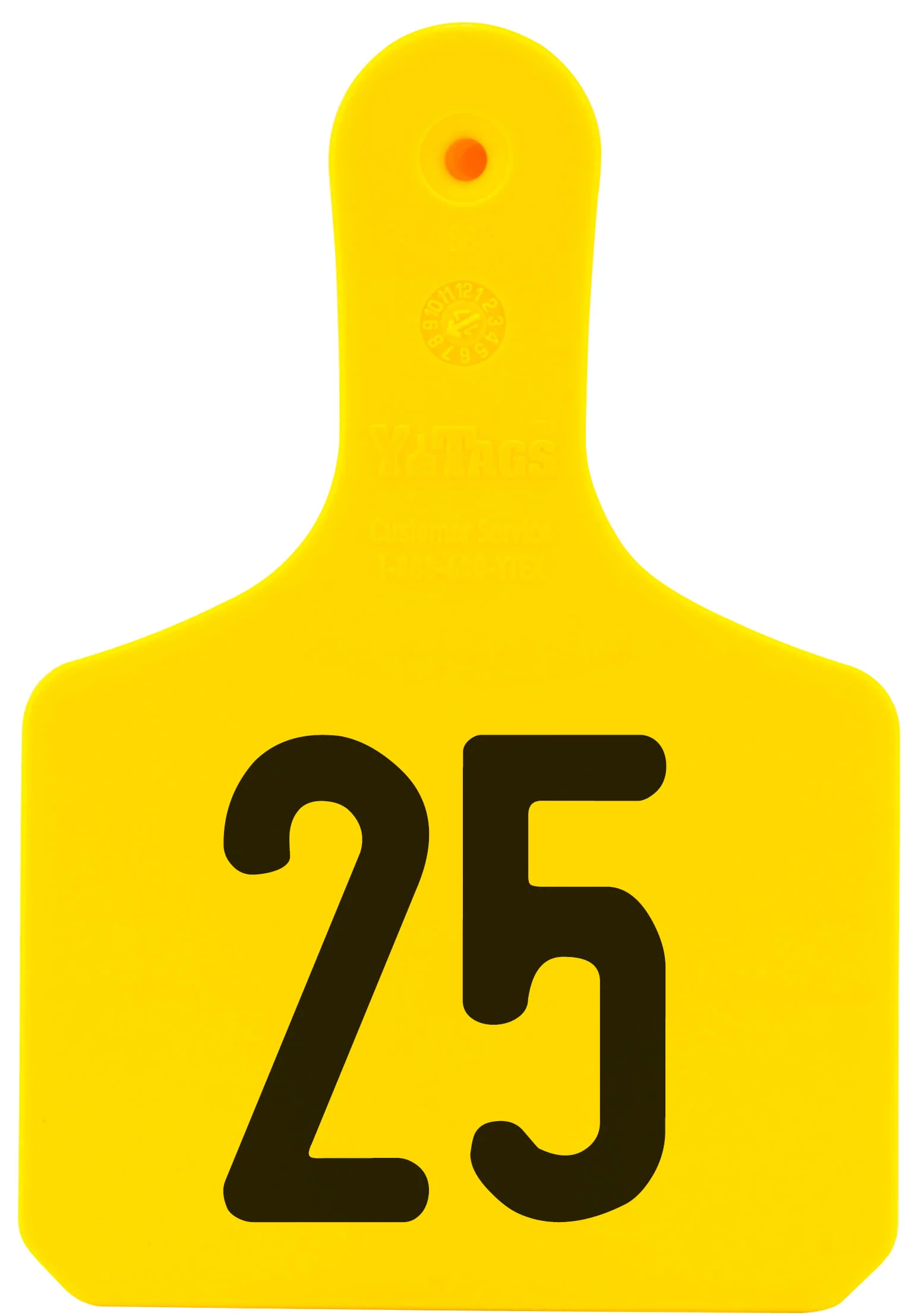 Y-Tag Numbered 1-Piece Ear Tags, 25 ct - Healthber