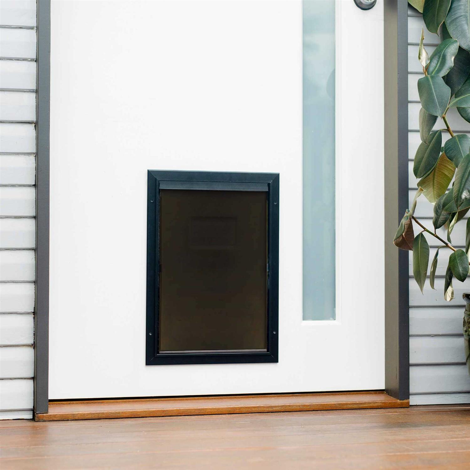Hakuna Pets Deluxe Aluminum Pet Door - Healthber