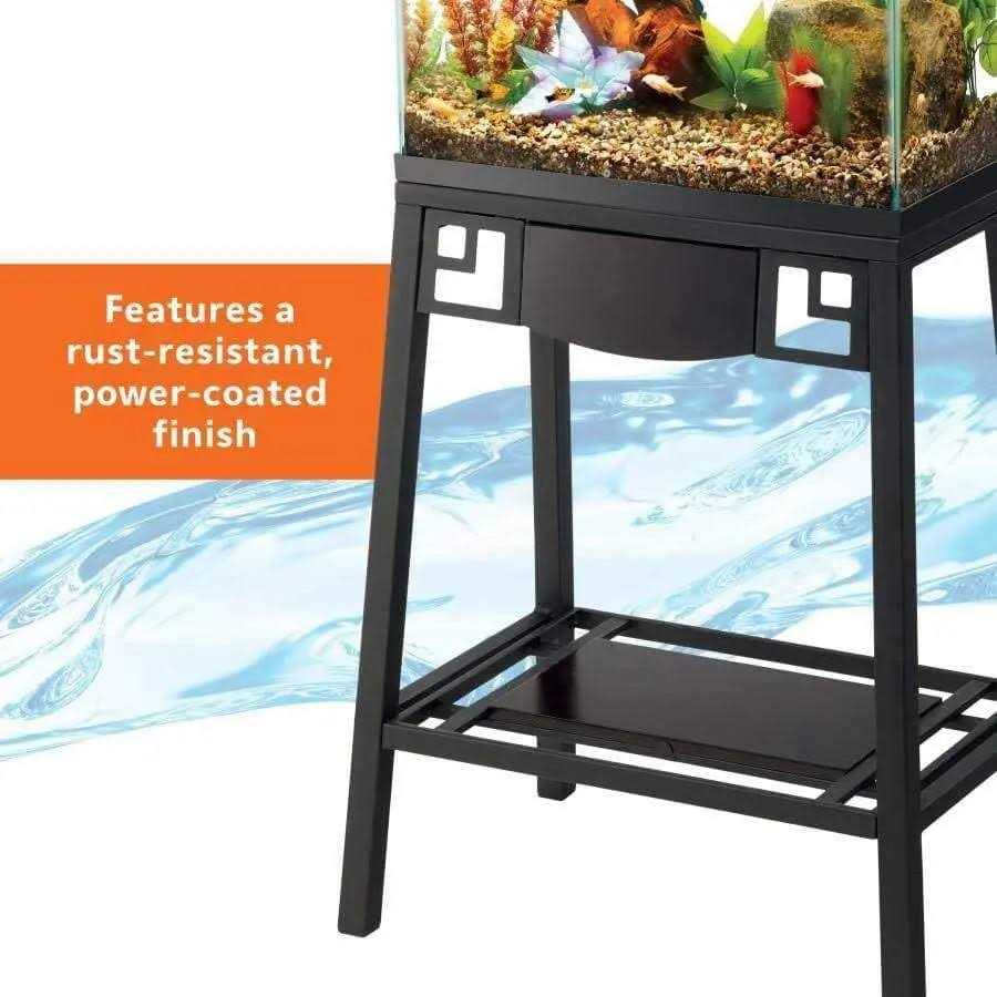 Aqueon Forge Metal Aquarium Stand - Healthber