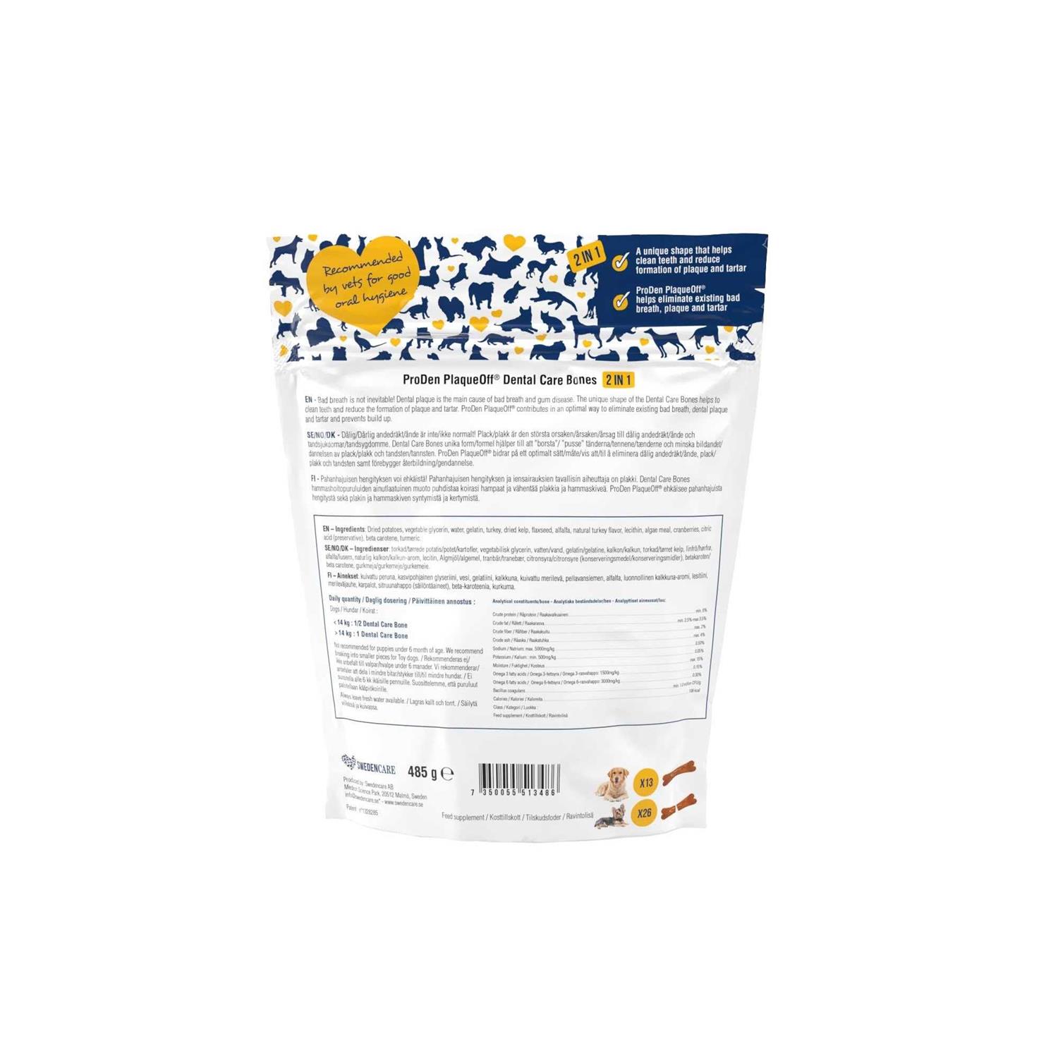 ProDen PlaqueOff Dental Turkey & Cranberry Dog Bones - Healthber