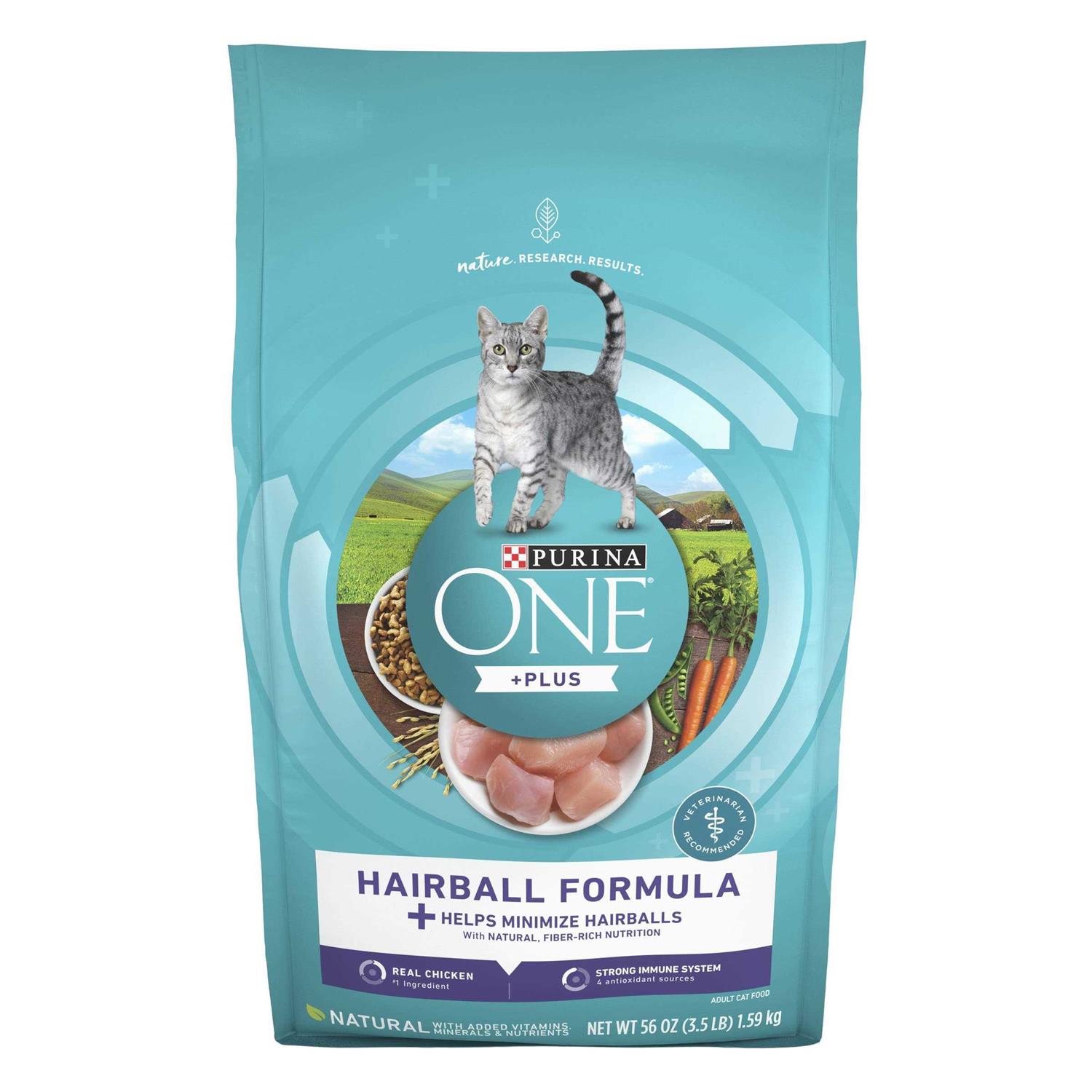 Purina ONE Hairball Formula Adult Dry Cat Food - Healthber