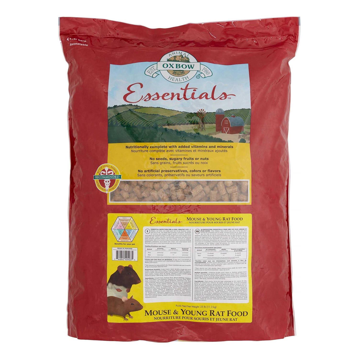 Oxbow Essentials Rat Food - Healthber