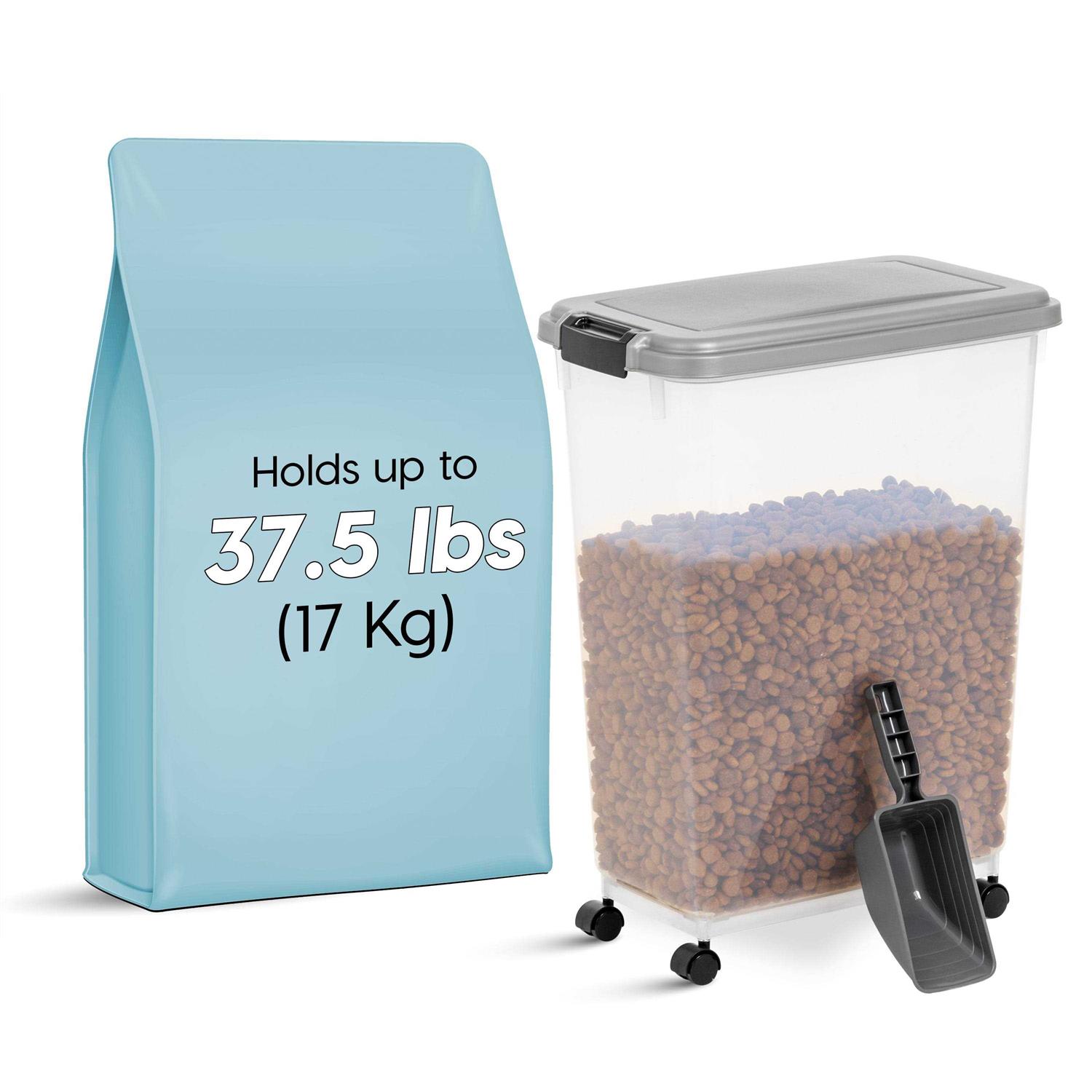 IRIS Chrome Airtight Pet Food Container - Healthber