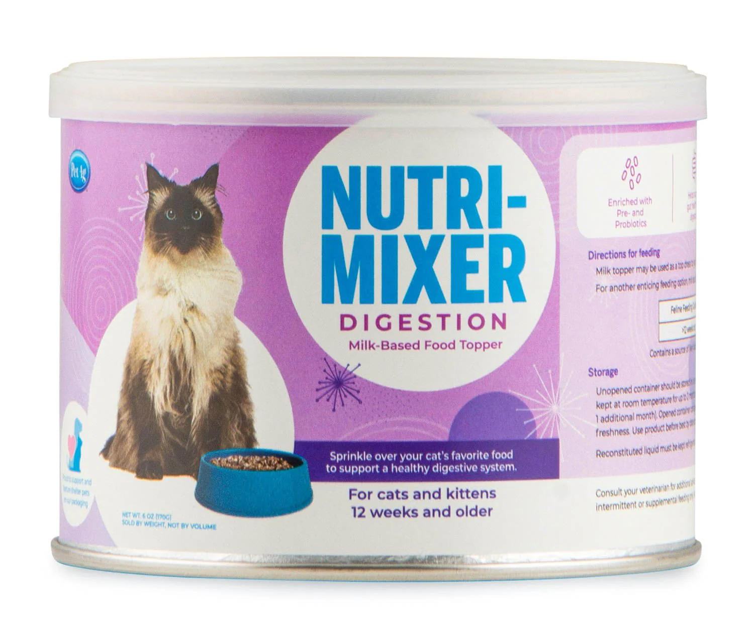 Nutri-Mixer Digestive Topper for Cats & Kittens, 6 oz - Healthber
