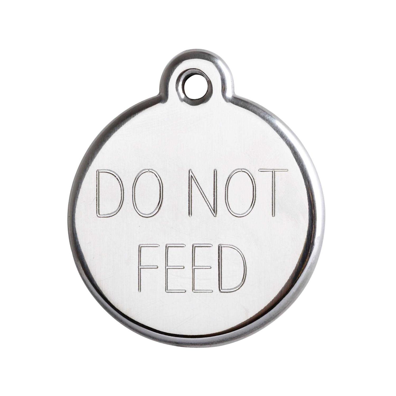 Red Dingo Glitter Stainless Steel Dog ID Tag — Paw Print - Healthber