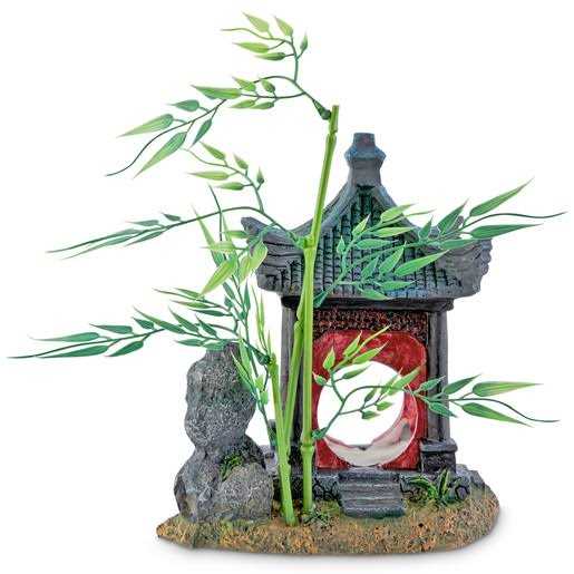 Imagitarium Asian Gazebo with Bamboo Ornament - Healthber