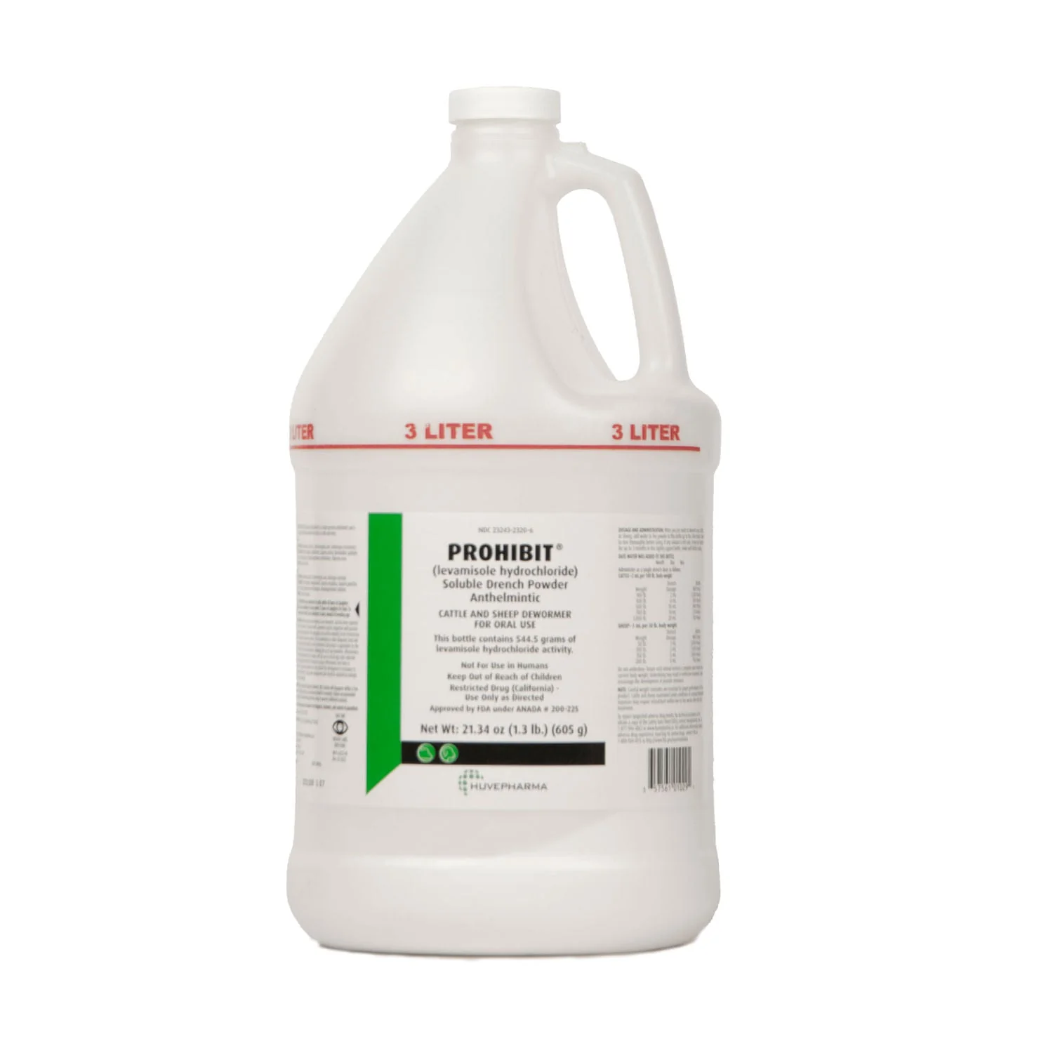 Prohibit Soluble Drench Dewormer for Cattle & Sheep - Healthber
