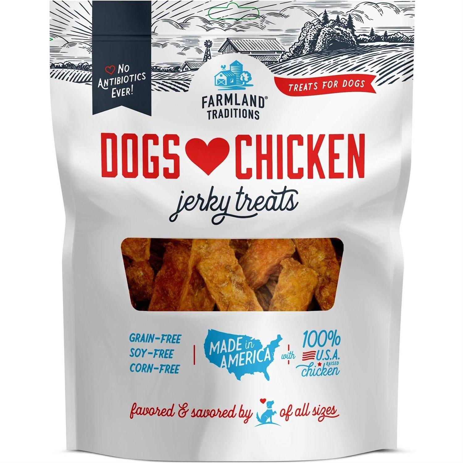 Farmland Traditions Dogs Love Chicken Jerky Treats - Healthber