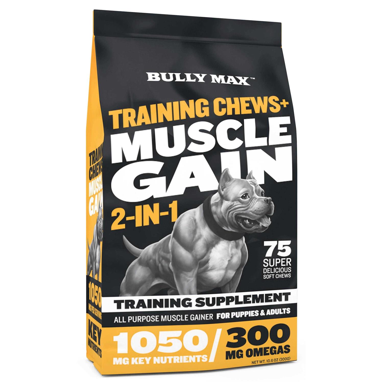 Bully Max Muscle Building Chews for Dogs. Builds Muscle - Healthber