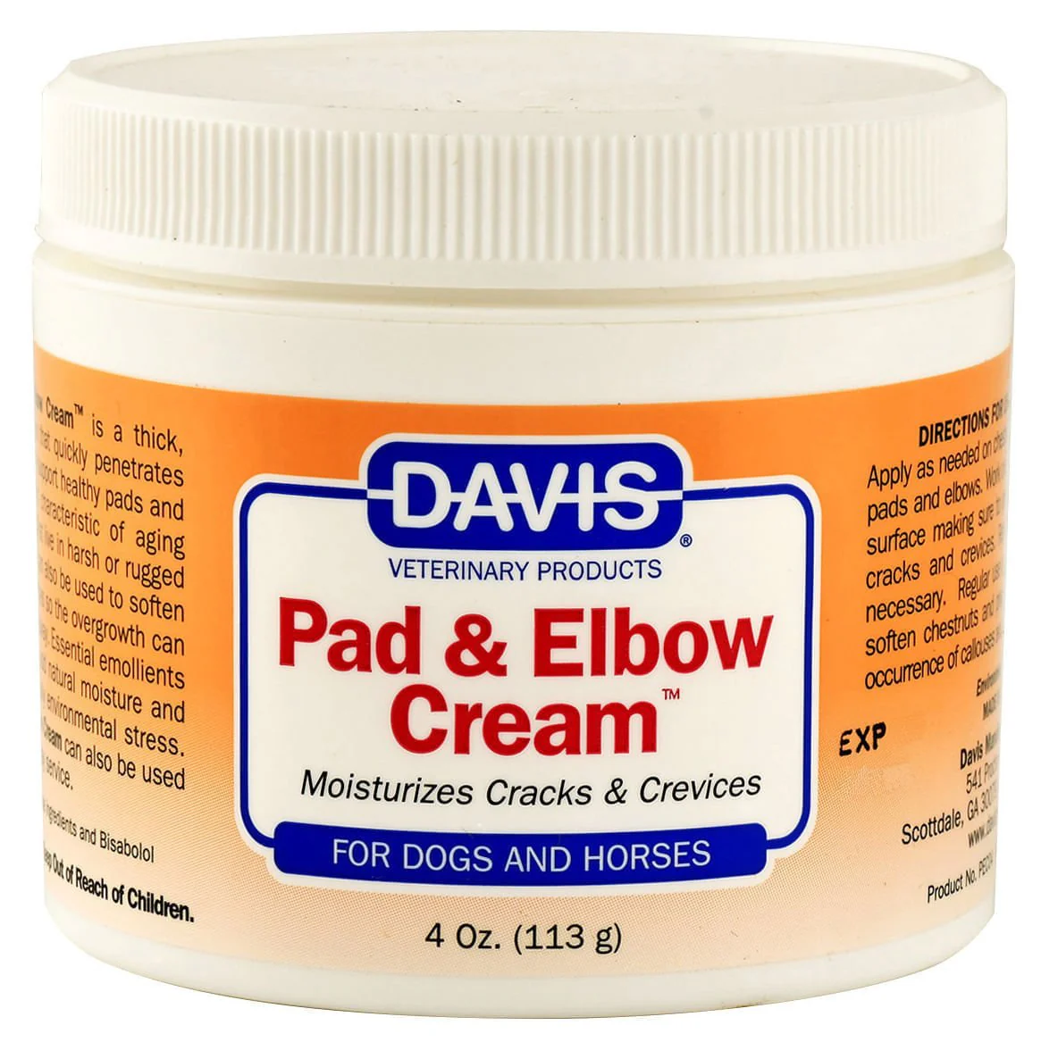 Davis Pad & Elbow Cream, 4 oz - Healthber