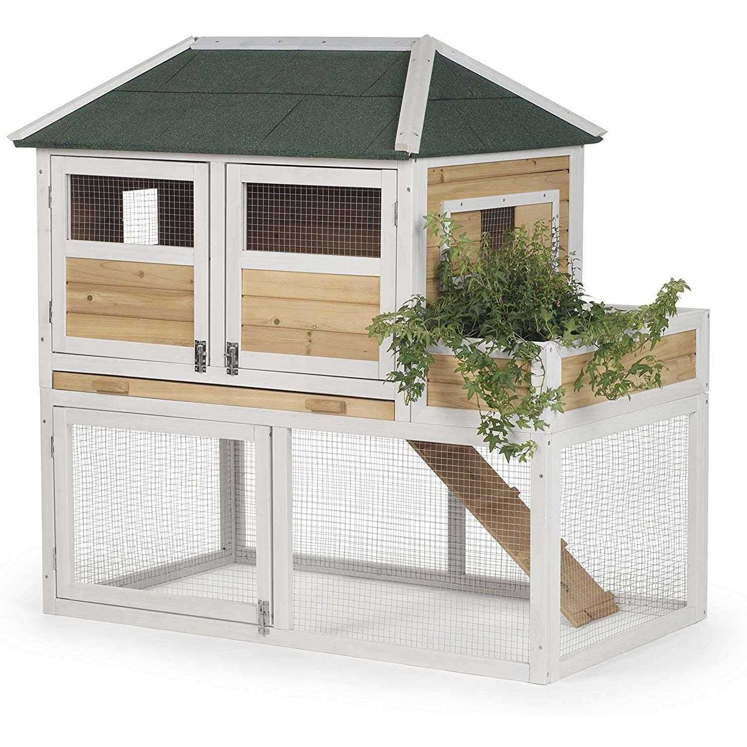 Prevue Pet Products Chicken Coop with Herb Planter - Healthber