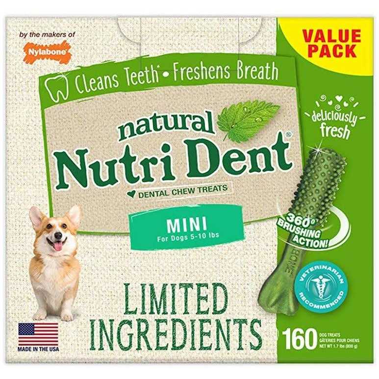 Nylabone Natural Nutri Dent Fresh Breath Dental Chews - Healthber
