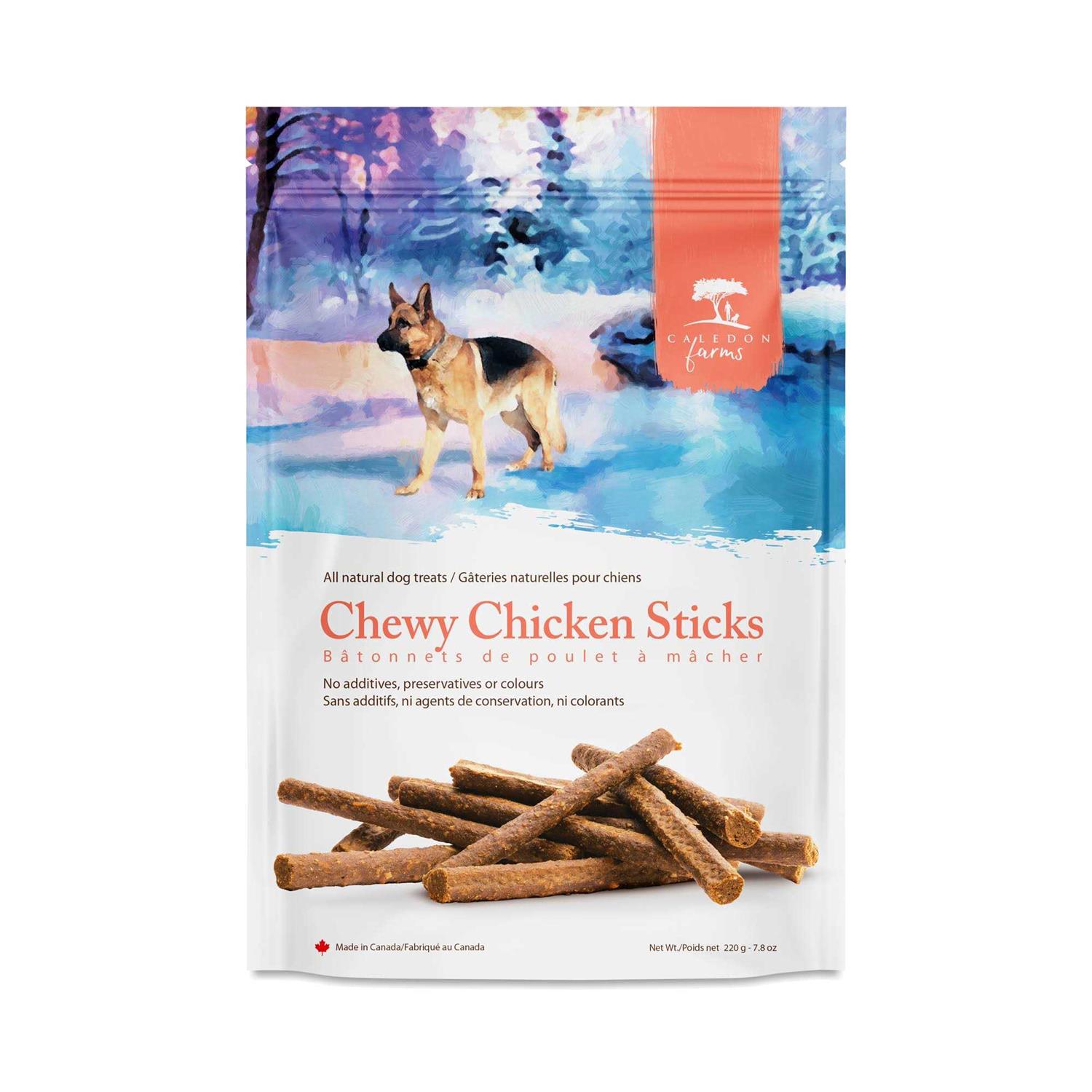Caledon Farms Chewy Chicken Sticks Dog Treats - Healthber