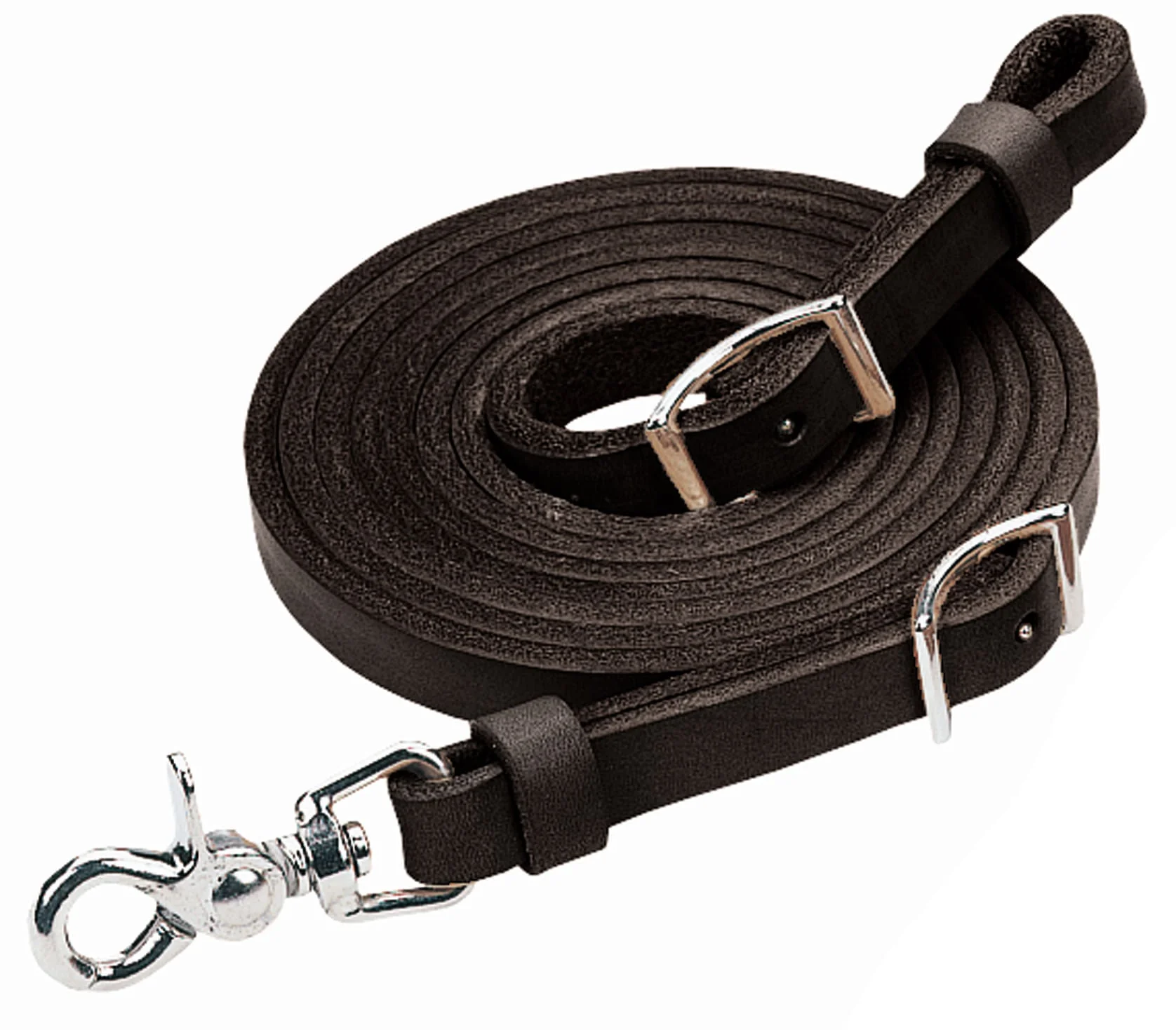 Black Latigo Roper Rein - Healthber