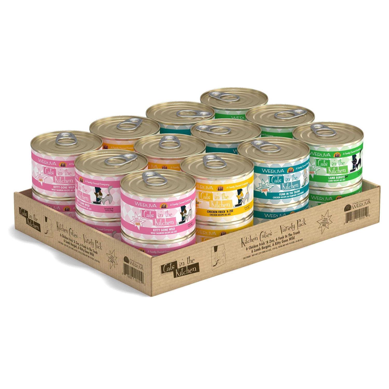 Weruva Cats in the Kitchen Cuties Cat Food Variety Pack - Healthber