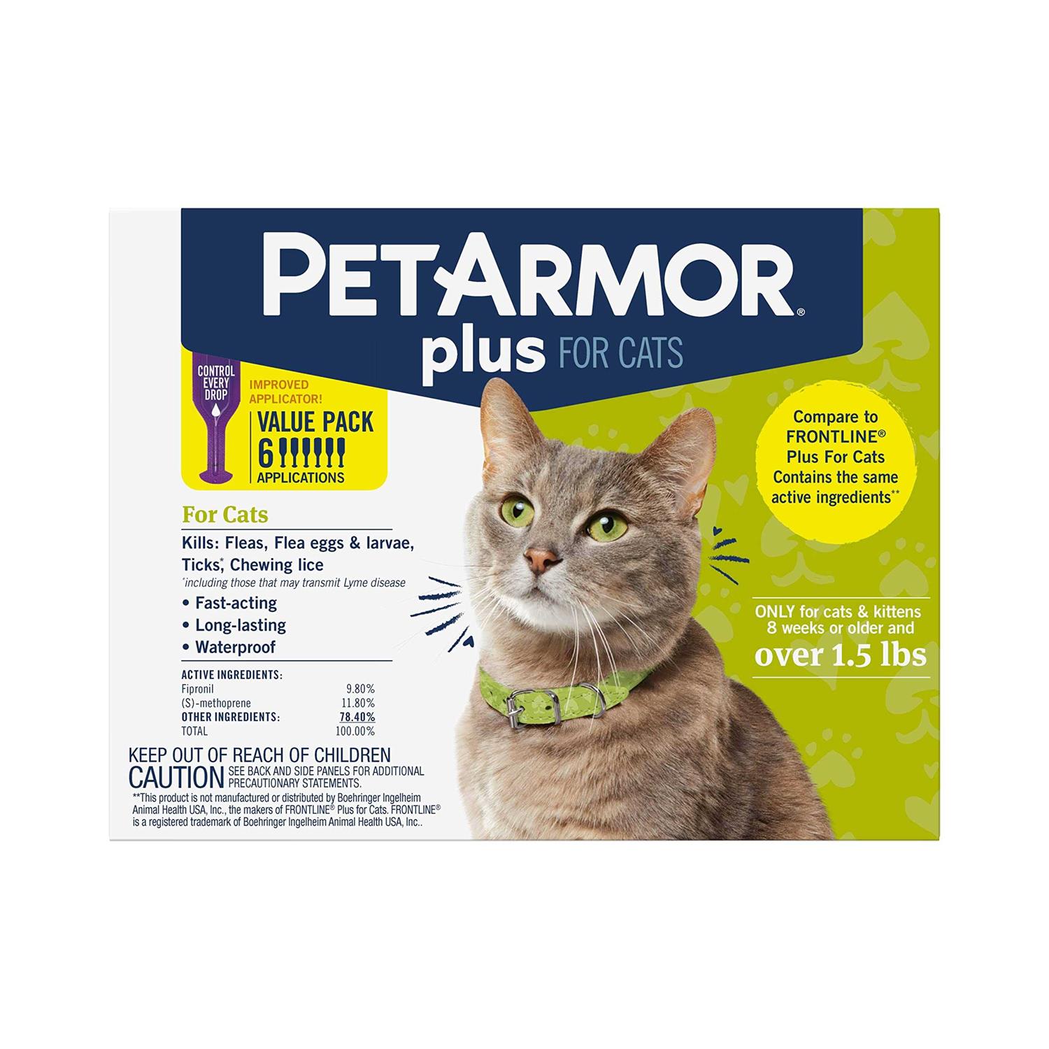 PetArmor Plus Flea and Tick Treatment for Cats - Healthber