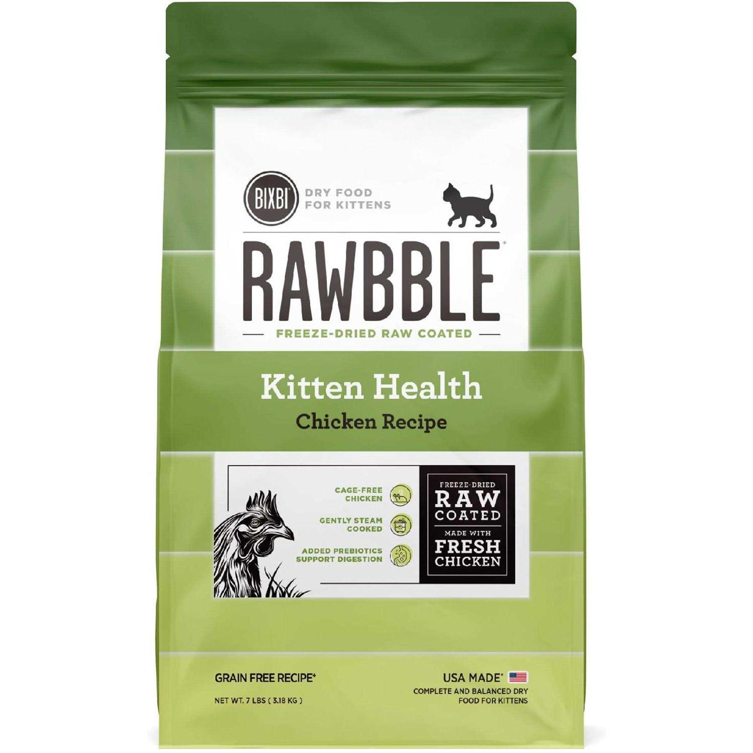 Bixbi Rawbble Chicken Recipe Dry Cat Food - Healthber