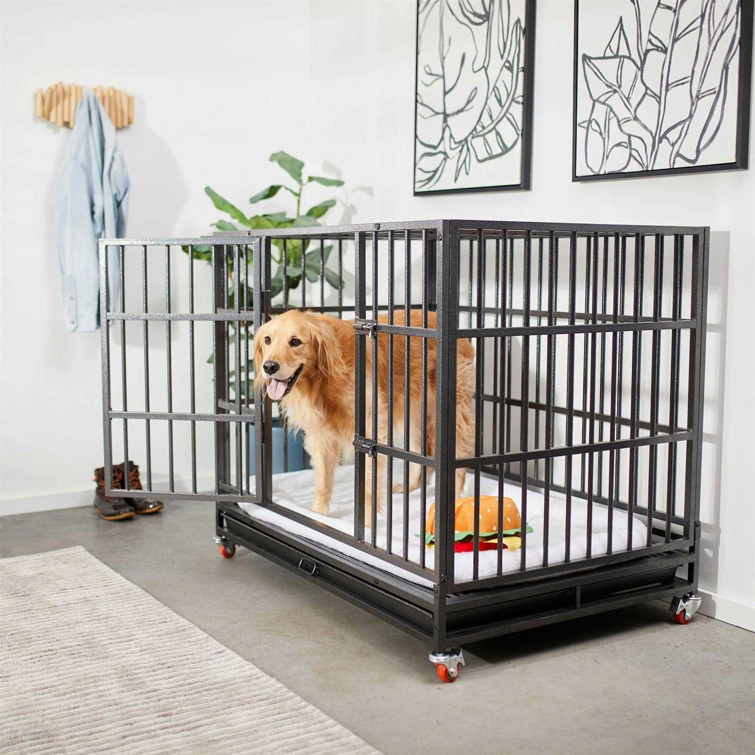 Frisco Ultimate Heavy Duty Steel Metal Single Door Dog Crate - Healthber