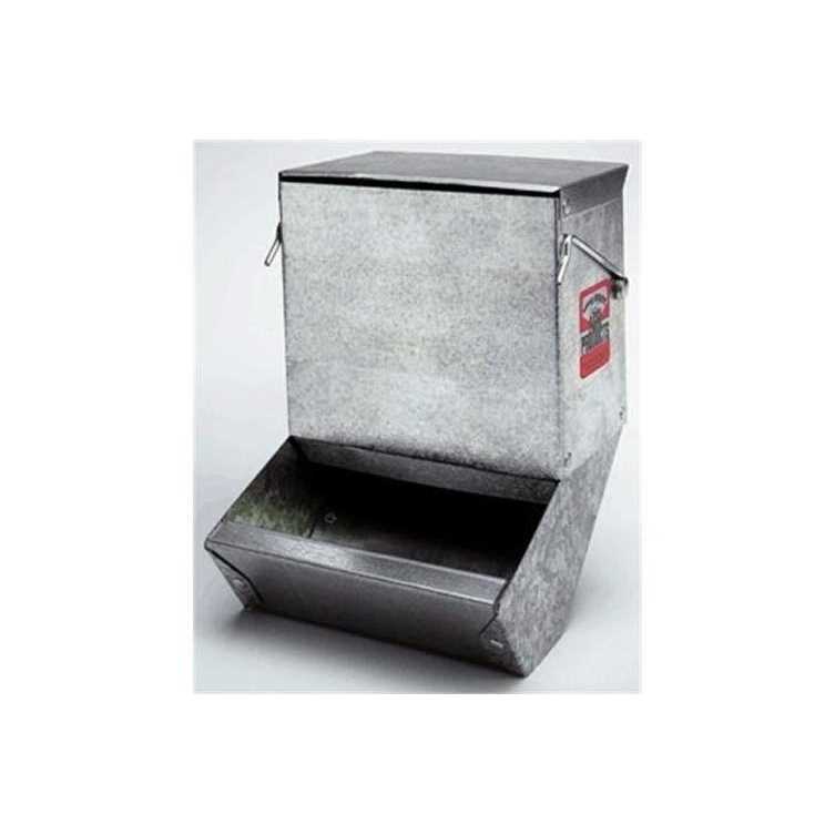 Pet Lodge 5 Metal Small Animal Feeder with Lid - Healthber